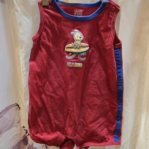 Child of Mine Carters Red Baby Romper